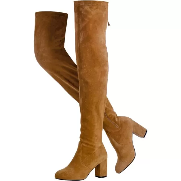 Vepose Womens 992 Thigh High Over The Knee Boots Suede Long Boot with Inner ZipperThigh High992khaki