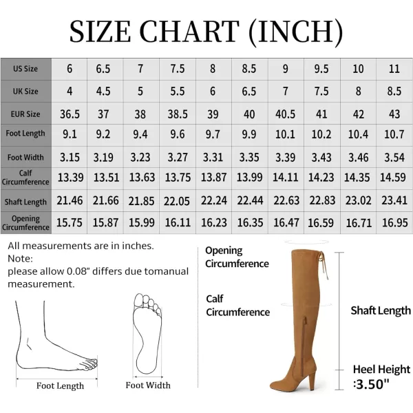 Vepose Womens 994 Fashion Suede High Chunky Heel Over The Knee High Boots with ZipperKnee High994camel