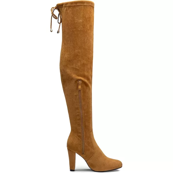 Vepose Womens 994 Fashion Suede High Chunky Heel Over The Knee High Boots with ZipperKnee High994khaki