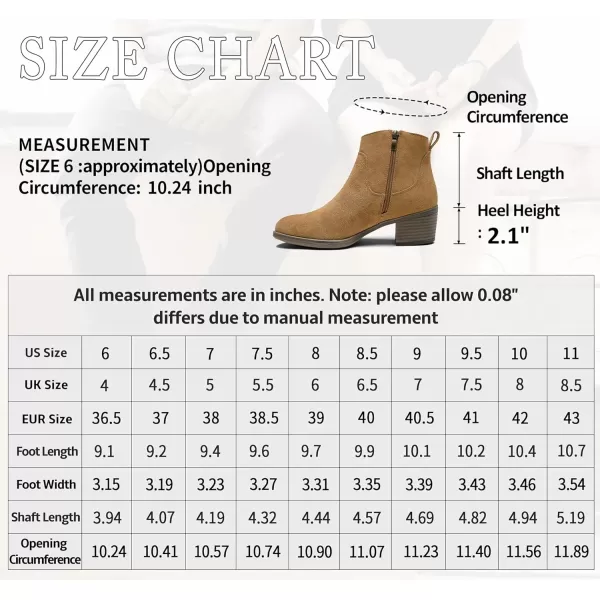 Vepose Womens Suede Leather Ankle Boots  Fashion Bootieswith Inner ZipperInner Zipper9001camelBrown