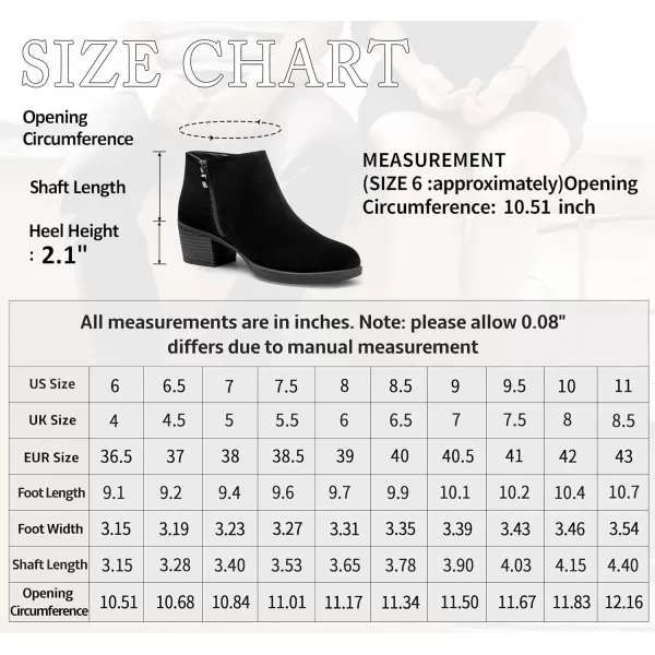 Vepose Womens Suede Leather Ankle Boots  Fashion Bootieswith Inner ZipperLow Booties9002black