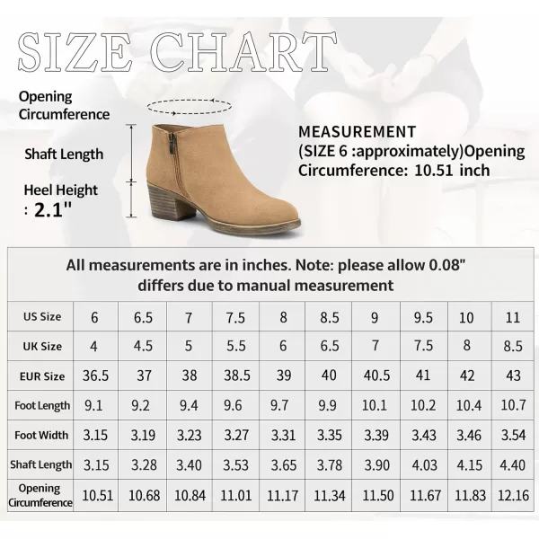 Vepose Womens Suede Leather Ankle Boots  Fashion Bootieswith Inner ZipperLow Booties9002camel Brown