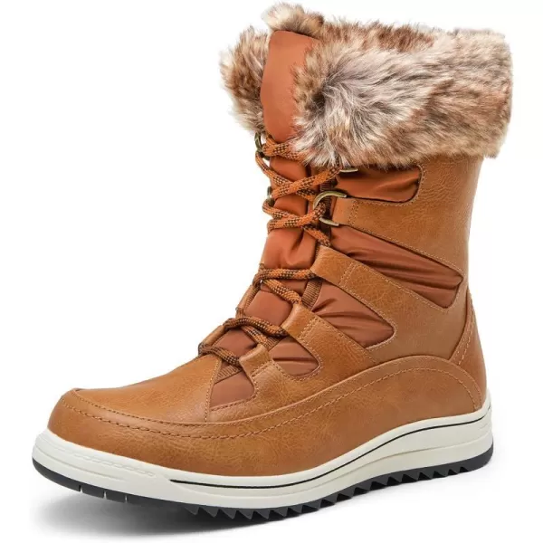 Vepose Womens 966 Snow Boots for Women WaterproofWinter Boots966brown