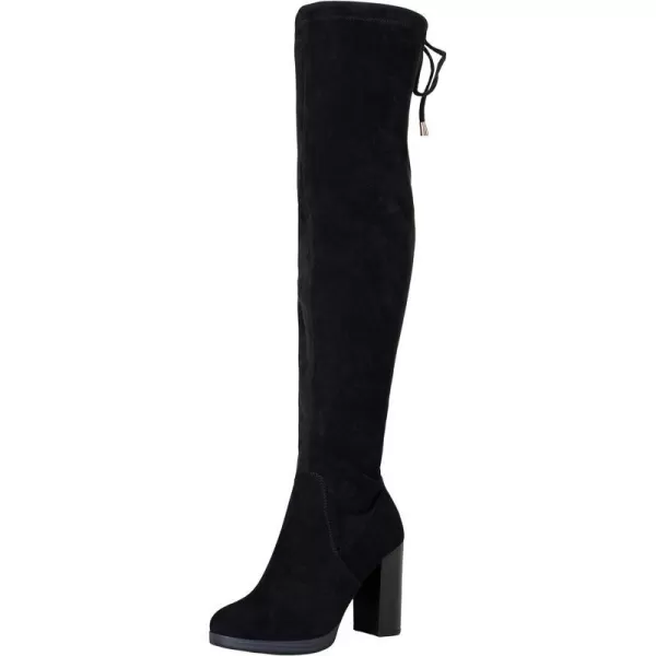 Vepose Womens Over The Knee Boots Thigh High Chunky Heel BootPlatform996black