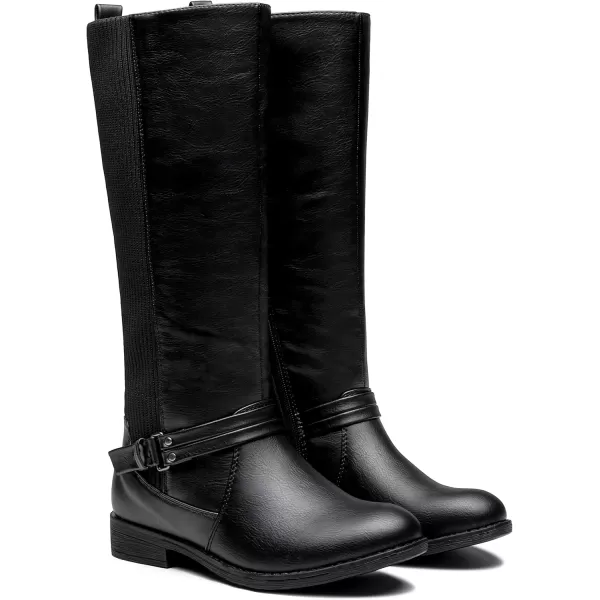 Vepose Womens 952 Stretch Riding Retro Fashion Knee High BootsBlackknitting Boots 955