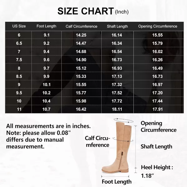 Vepose Womens 9662 Knee High Boots Casual Tall Riding Boots Low Flat Heel Comfortable and Inner ZipperKnee High Boots9662sand