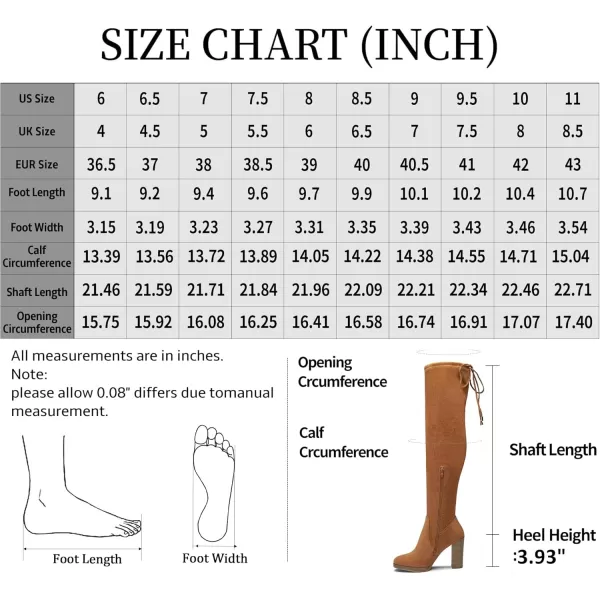 Vepose Womens 996 Thigh High Over The Knee Boots Platform 39 Inch Chunky Heel Suede ShoesImitation Grain996khaki