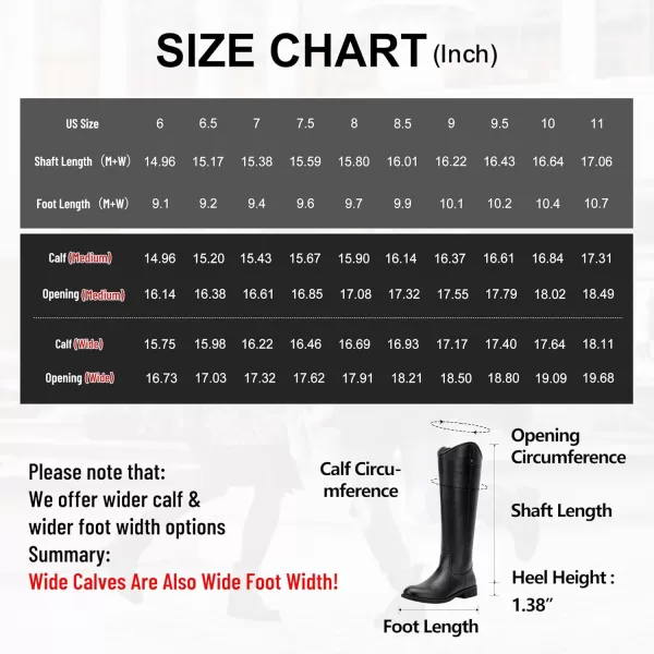 imageVepose Womens Knee High Boots 956 Wide Calf Zipper Tall Fashion BootsTall956black