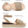 imageVepose Womens 400A Platform Wedge Sandals Summer Espadrilles Sandals with Ankle StrapEspadrilles400anude Nubuck