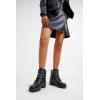 imageVepose Womens 916  Ankle Boots  Combat Boots  Laceup Booties with Inside ZipperLeather Moto919lblack