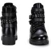 imageVepose Womens 916  Ankle Boots  Combat Boots  Laceup Booties with Inside ZipperLeather Moto919lblack