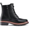 imageVepose Womens 962223 Fashion Classic Lace Up Combat Boots Ankle BootiesBlack Puclassic Boots9623