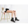imageVepose Womens 962223 Fashion Classic Lace Up Combat Boots Ankle BootiesBlack Puclassic Boots9623