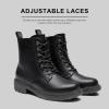 imageVepose Womens 962223 Fashion Classic Lace Up Combat Boots Ankle BootiesBlackclassic Boots9623