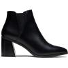 imageVepose Womens 9631 Chunky Heel Ankle Boots Pointed Toe Block Heeled Booties with Side ZipperChunky Chelsea9631black