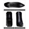 imageVepose Womens 9631 Chunky Heel Ankle Boots Pointed Toe Block Heeled Booties with Side ZipperChunky Chelsea9631black