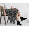 imageVepose Womens 9631 Chunky Heel Ankle Boots Pointed Toe Block Heeled Booties with Side ZipperChunky Chelsea9631black Nubuck