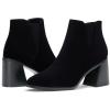 imageVepose Womens 9631 Chunky Heel Ankle Boots Pointed Toe Block Heeled Booties with Side ZipperChunky Chelsea9631black Nubuck