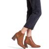 imageVepose Womens 9631 Chunky Heel Ankle Boots Pointed Toe Block Heeled Booties with Side ZipperChunky Chelsea9631brown