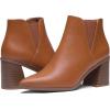 imageVepose Womens 9631 Chunky Heel Ankle Boots Pointed Toe Block Heeled Booties with Side ZipperChunky Chelsea9631brown
