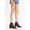 imageVepose Womens 9631 Chunky Heel Ankle Boots Pointed Toe Block Heeled Booties with Side ZipperChunky Chelsea9631dark Tan