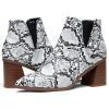 imageVepose Womens 9631 Chunky Heel Ankle Boots Pointed Toe Block Heeled Booties with Side ZipperChunky Chelsea9631snake
