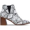 imageVepose Womens 9631 Chunky Heel Ankle Boots Pointed Toe Block Heeled Booties with Side ZipperChunky Chelsea9631snake