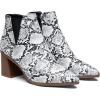 imageVepose Womens 9631 Chunky Heel Ankle Boots Pointed Toe Block Heeled Booties with Side ZipperChunky Chelsea9631snake