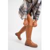 imageVepose Womens 9658 Knee High Boots Low Heel Platform Tall Boots with Side Zipper for LadiesPlatform Boots9658camel
