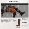 imageVepose Womens 9658 Knee High Boots Low Heel Platform Tall Boots with Side Zipper for LadiesPlatform Boots9658coffee