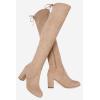 imageVepose Womens 992 Thigh High Over The Knee Boots Suede Long Boot with Inner ZipperThigh High992sand