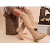 imageVepose Womens 998 Suede Over The Knee High Boots Low Flat Heel Thigh High Boots for WomenKnee High998sand