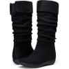 imageVepose Womens Knee High Comfortable Boots Suede Slouch Flat Boots for WomenSlouch Suede Boots942black