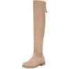 imageVepose Womens 998 Suede Over The Knee High Boots Low Flat Heel Thigh High Boots for WomenKnee High998sand
