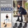 imageVepose Womens 9679 Wedge Ankle Boots Classic Ankle Wedge Booties with Side Zipper for LadyWedge Chelsea9678grey