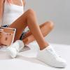 imageVepose White Casual Walking Sneakers for Women Fashion Comfortable Slip On Low Top 8013 ShoesCasual8013white