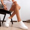 imageVepose White Casual Walking Sneakers for Women Fashion Comfortable Slip On Low Top 8013 ShoesCasual8013white