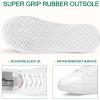imageVepose White Casual Walking Sneakers for Women Fashion Comfortable Slip On Low Top 8013 ShoesCasual8013white Beige