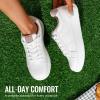 imageVepose White Casual Walking Sneakers for Women Fashion Comfortable Slip On Low Top 8013 ShoesCasual8013white Pink