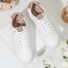 imageVepose White Casual Walking Sneakers for Women Fashion Comfortable Slip On Low Top 8013 ShoesCasual8013white Pink