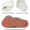 imageVepose Womens 801 Cross Band Slippers Soft Plush Furry Open Toe Fur Slides Fuzzy Fluffy Slip on House Shoes Indoor Outdoor SlippersCross Band801beige