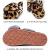 imageVepose Womens 801 Cross Band Slippers Soft Plush Furry Open Toe Fur Slides Fuzzy Fluffy Slip on House Shoes Indoor Outdoor SlippersCross Band801leopard