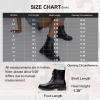 imageVepose Womens Combat Ankle Black Flat Boots Military Fashion 925 Booties Inner ZipperZipper Combat925black