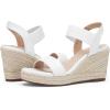 imageVepose Womens Wedge Sandals Platform Espadrilles Sandals Elasitc Ankle Strap Open Toe 881 Sandals with 35quot Inchs High Heel Summer ShoesWedge881whitepu