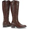 imageVepose Womens Tall Cowboy Boots Knee High Cowgirl Low Heel Comfy Boots for LadiesVintage Cowboy9810whisky