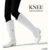 imageVepose Womens Tall Cowboy Boots Knee High Cowgirl Low Heel Comfy Boots for LadiesVintage Cowboy9810white
