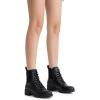 imageVepose Womens Ankle Boots Combat Lace up Booties with Inside ZipperChelsea Laces916black