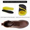 imageVepose Womens Ankle Boots Combat Lace up Booties with Inside ZipperChelsea Laces916cognac