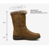 imageVepose Womens Winter Snow Boots Fur Mid Calf Warm Suede Fuzzy Shoes960 Brown