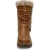 imageVepose Womens Winter Snow Boots Fur Mid Calf Warm Suede Fuzzy ShoesMid Calf960brown Pu